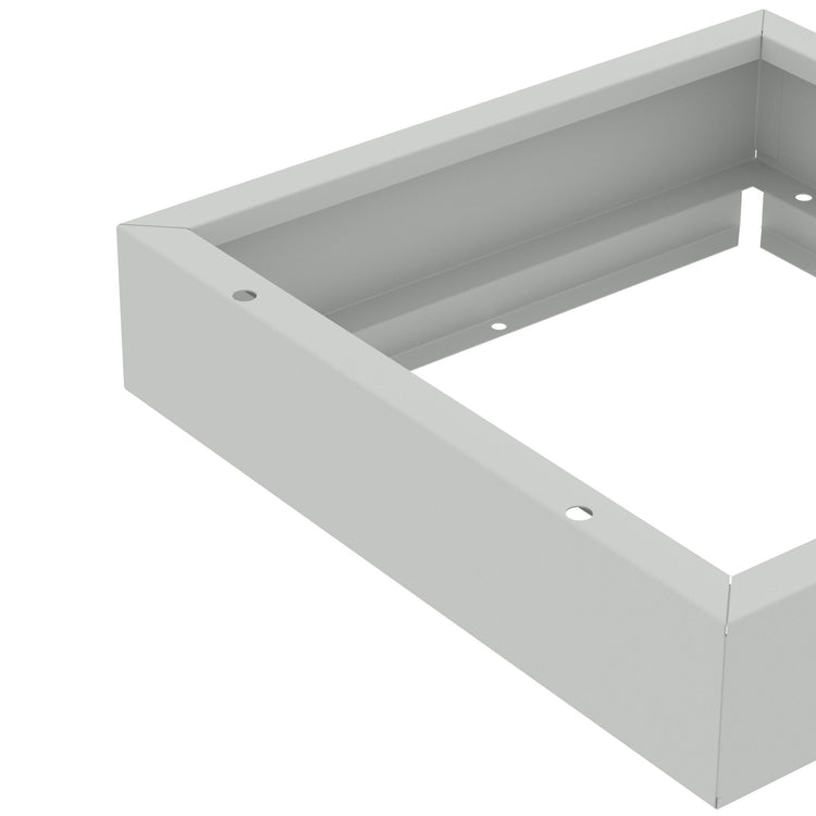 Detail van plint voor locker OKK40 in grijs