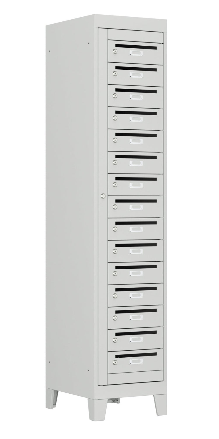 Postlocker OPK 15 vakken in grijs
