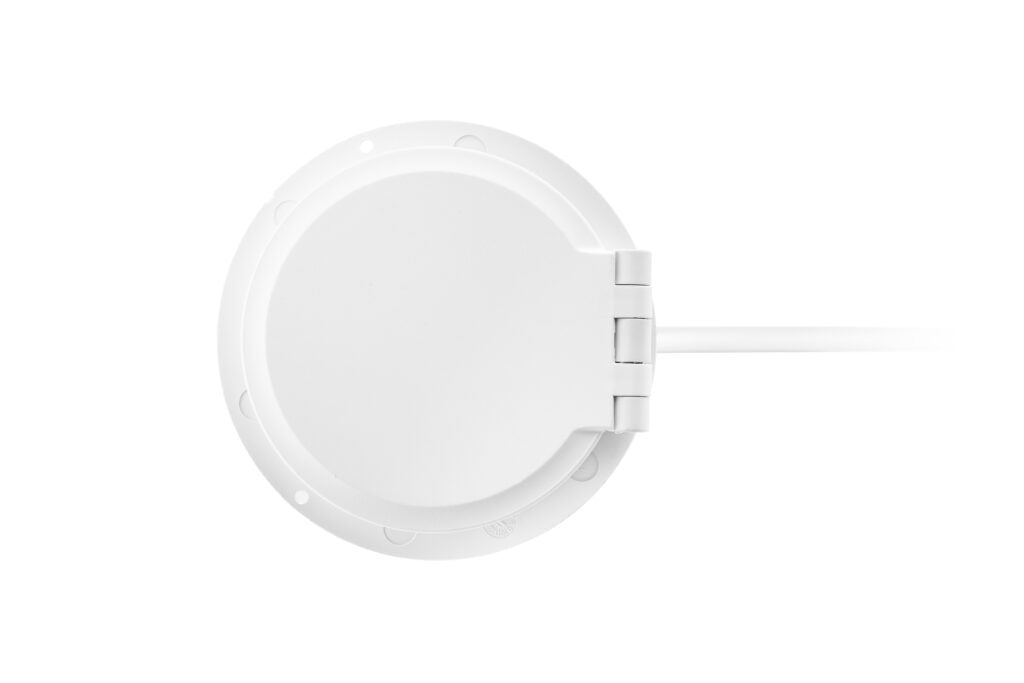 Witte QI Power-spot met 2m vaste kabel en Schuko-stekker van Ceha Europe