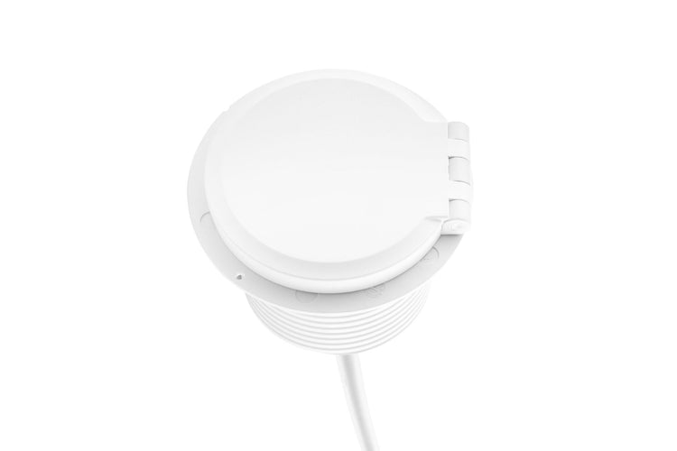 Inbouw stroompunt wit met QI, USB A+C en vier 230V stopcontacten