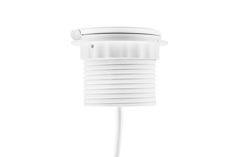 Inbouw stroomunit wit met USB-poorten en draadloos opladen via QI