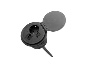 Compacte QI Power-spot voor bureaus en vergadertafels