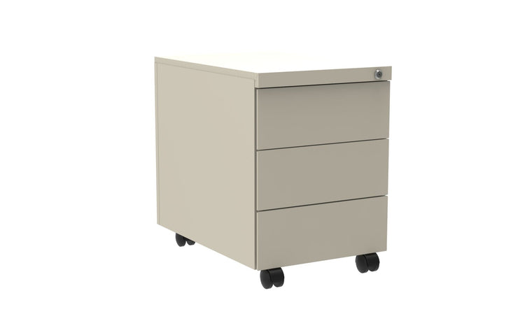 YKG rolblok met 3 laden in wit