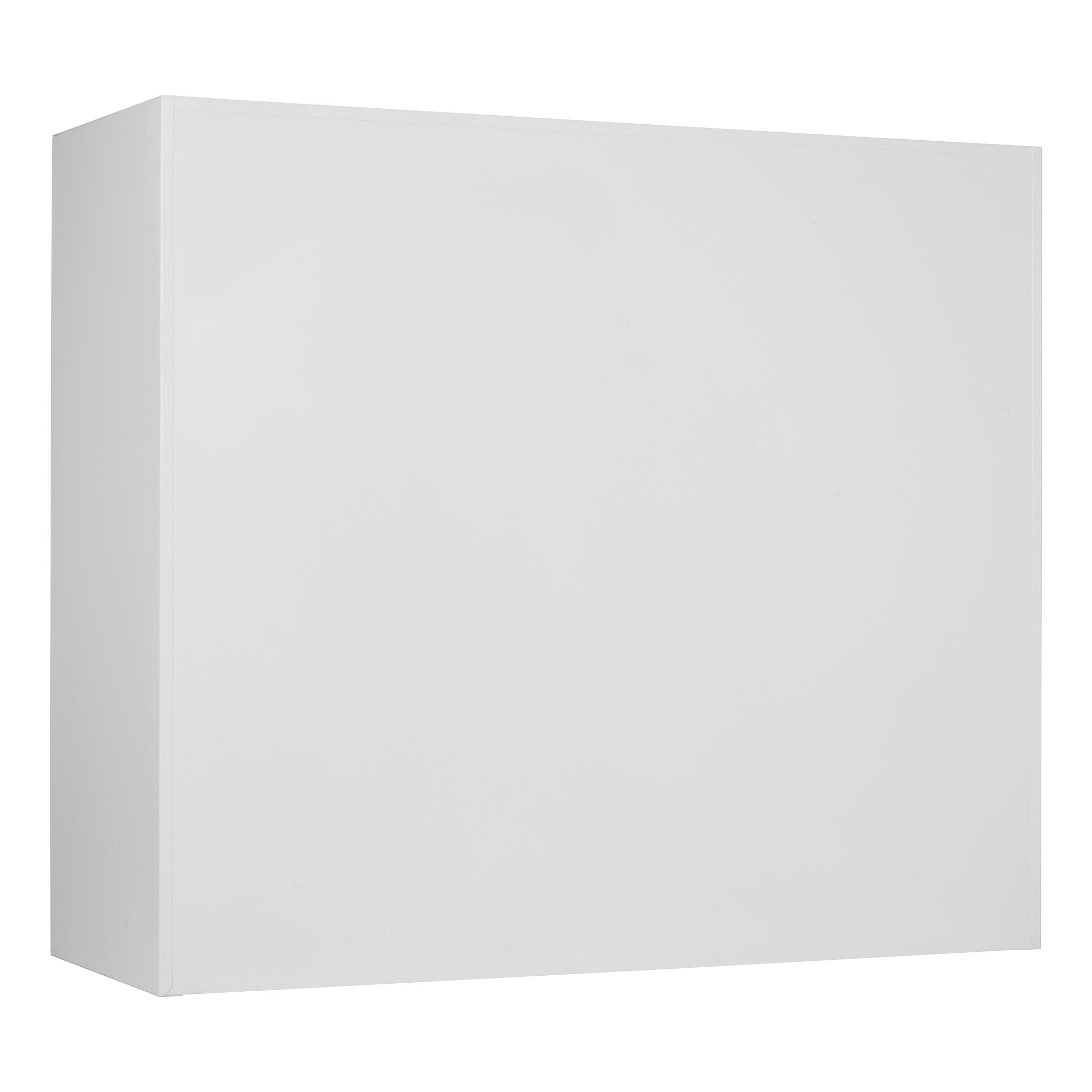 Achterzijde van witte roldeurkast CHS