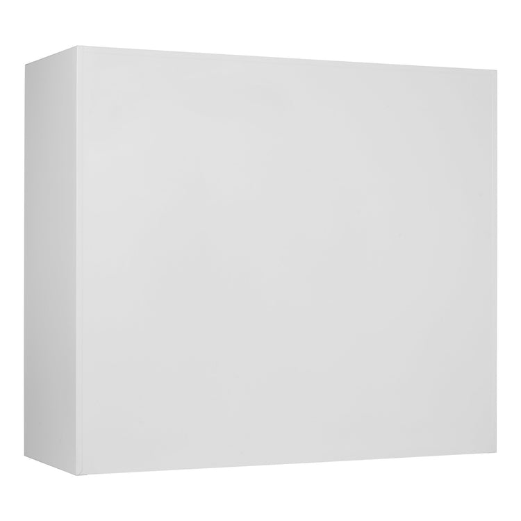 Achterzijde van witte roldeurkast CHS