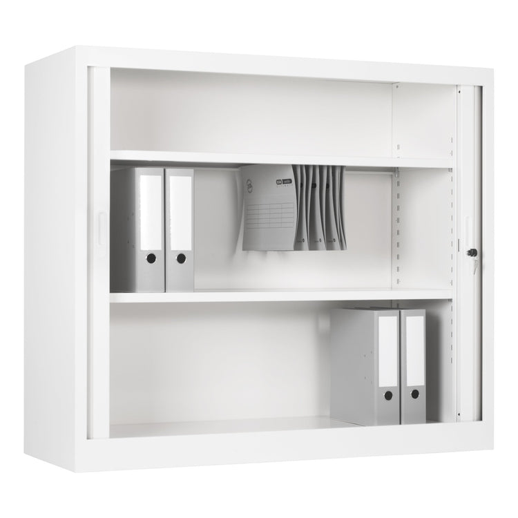 Binnenzijde van CHS roldeurkast wit