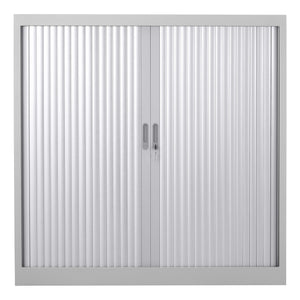 Roldeurkast CHS 120x120 RAL 9006 voor veilig opbergen kantoor