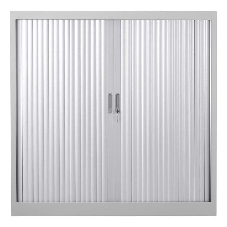 Roldeurkast CHS 120x120 RAL 9006 voor veilig opbergen kantoor