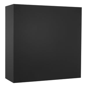 Zwarte kast met roldeuren 120 cm breed