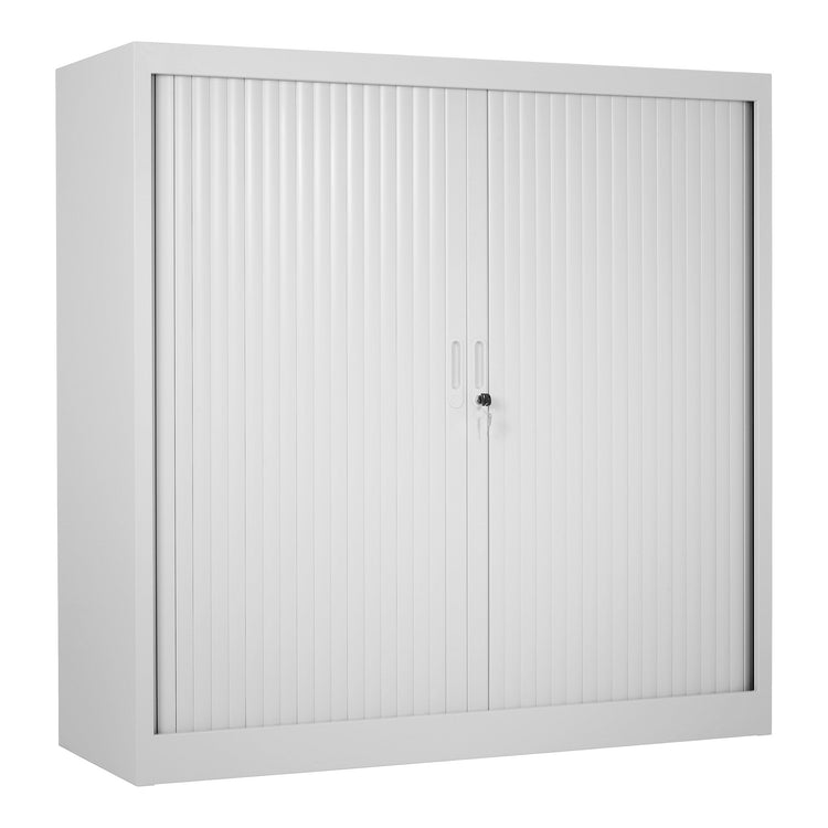 Roldeurkast CHS 120x120 lichtgrijs met verstelbare legborden