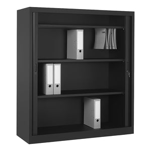 CHS roldeurkast zwart 135x120