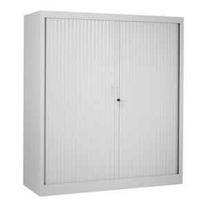 Roldeurkast lichtgrijs 135x120 cm