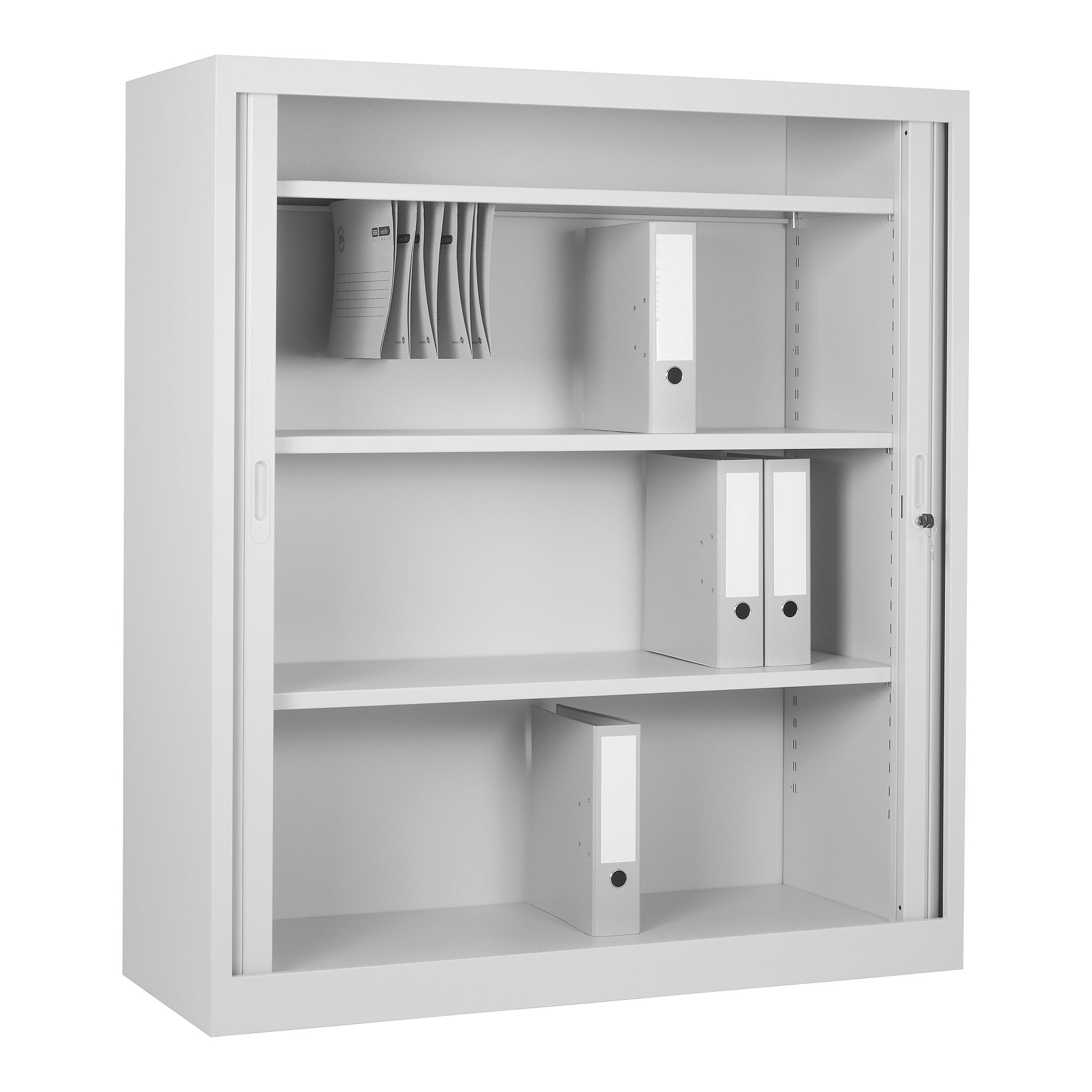 CHS roldeurkast 135x120 lichtgrijs