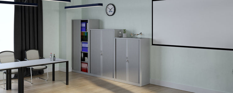 CHS roldeurkast RAL7035 met sleutels