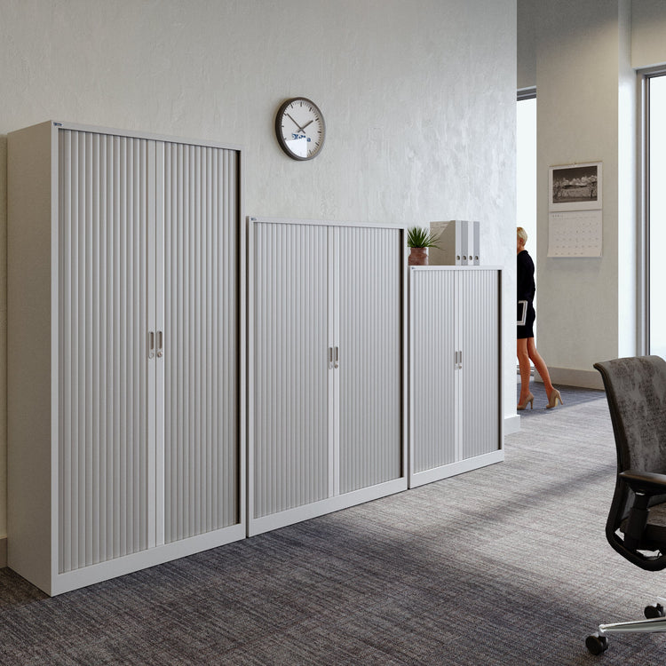 CHS 160x100 kast lichtgrijs met legborden