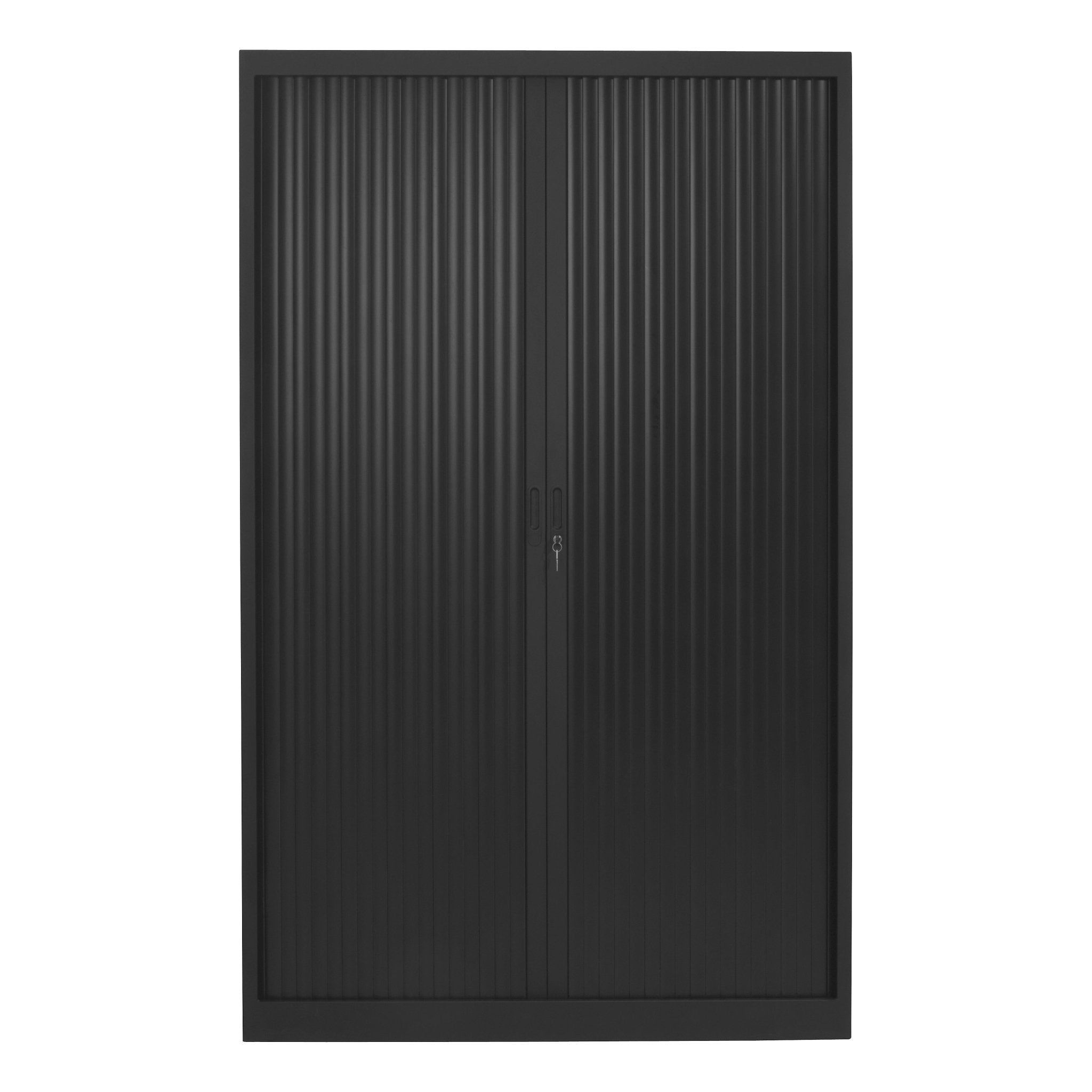 CHS opbergkast zwart 195x120 met roldeur voor kantoor