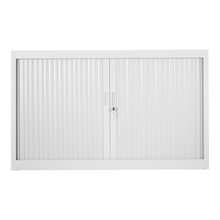 Roldeurkast 73x120 cm lichtgrijs voor geordend opbergen