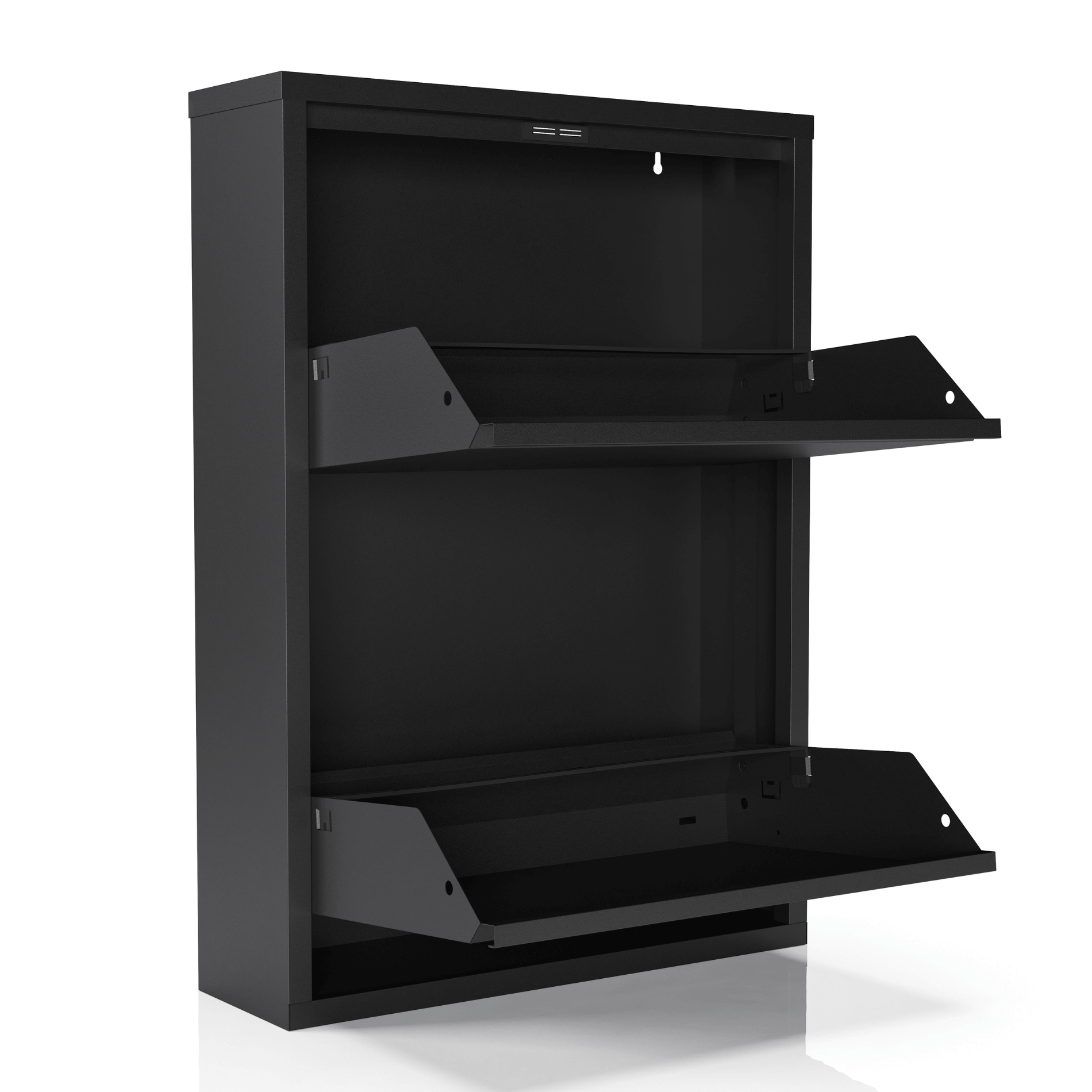 Schoenenkast Bodi 2-vaks Zwart