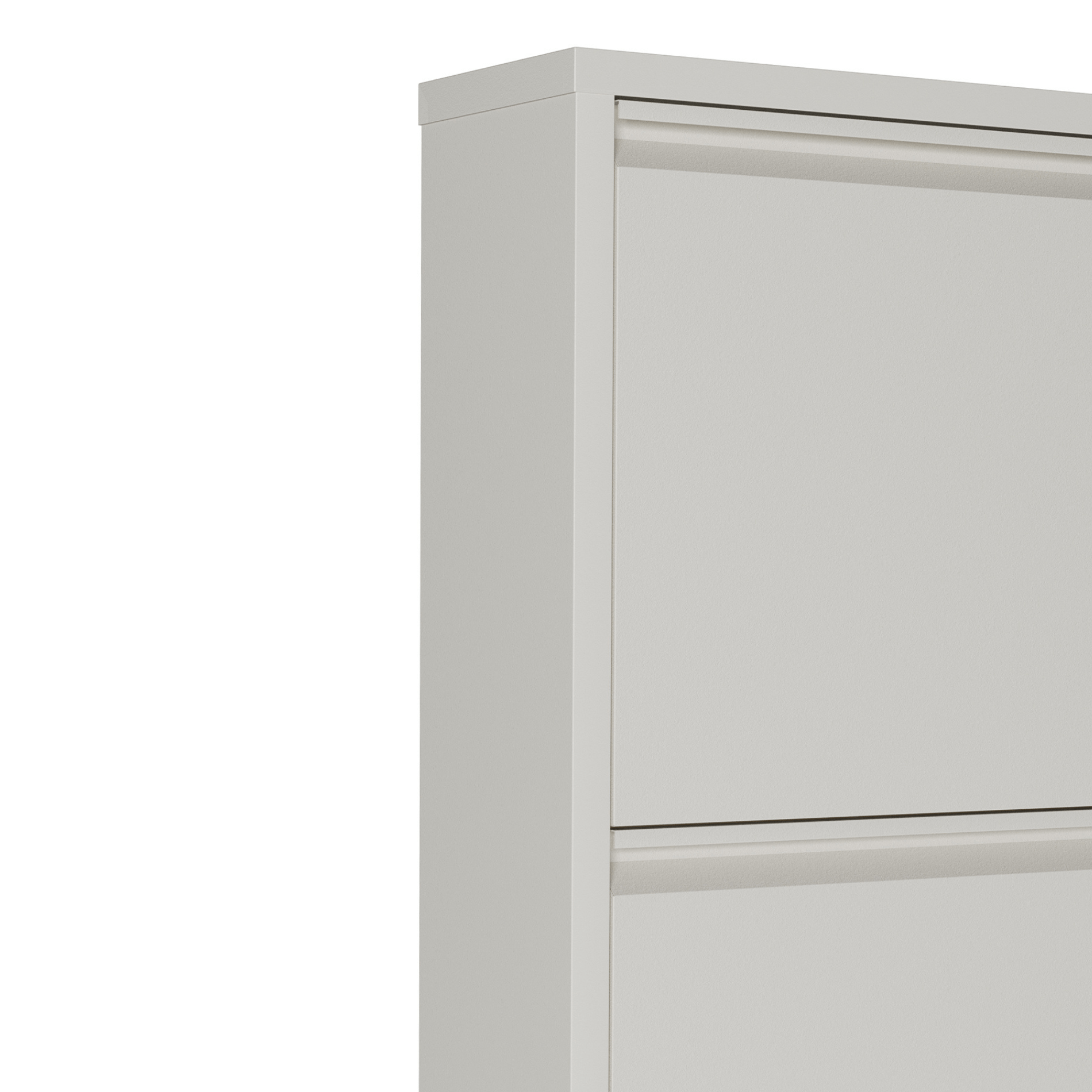 Detail schoenenkast Bodi 2-vaks Wit