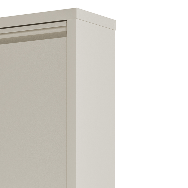 Hoek van de beige Bodi schoenenkast