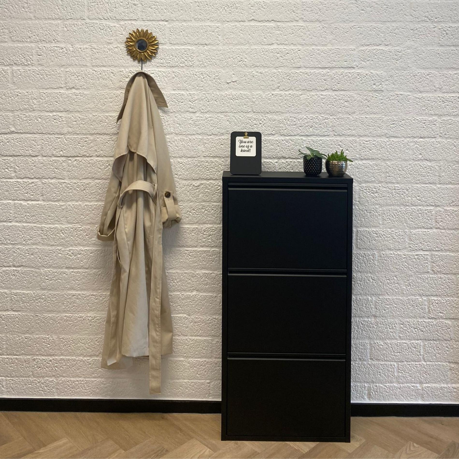 Bodi schoenenkast Zwart in hal