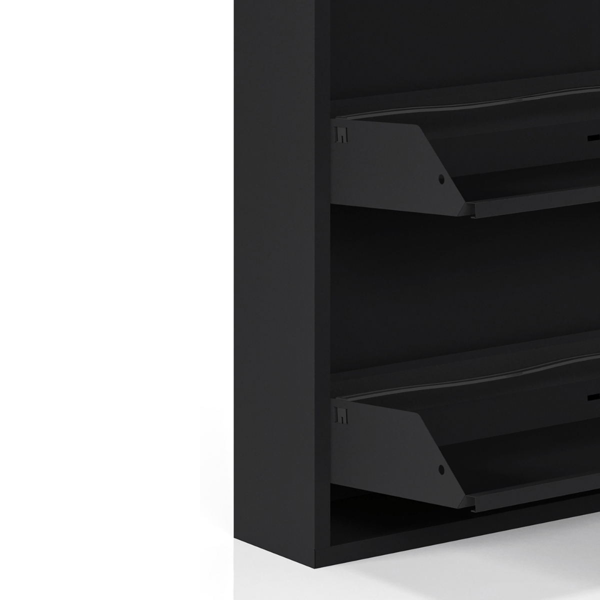 Vakken van Schoenenkast Bodi 5-vaks Zwart 