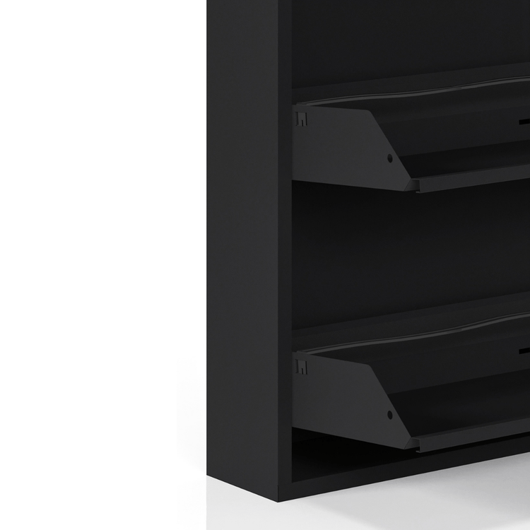 Vakken van Schoenenkast Bodi 5-vaks Zwart 
