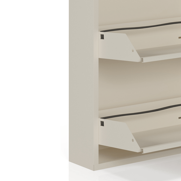 Vakken van Schoenenkast Bodi 5-vaks Soft Beige van Ceha Europe