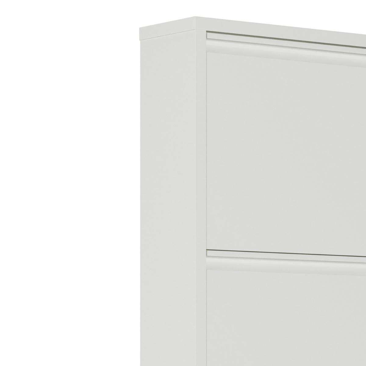 Hoek van Bodi schoenenkast Wit met 5 vakken