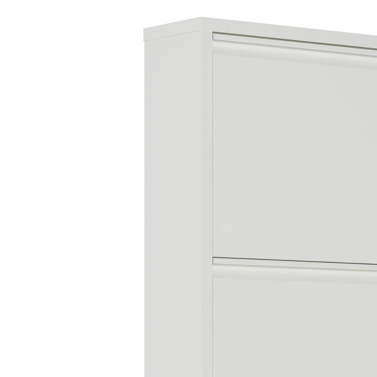 Hoek van Bodi schoenenkast Wit met 5 vakken