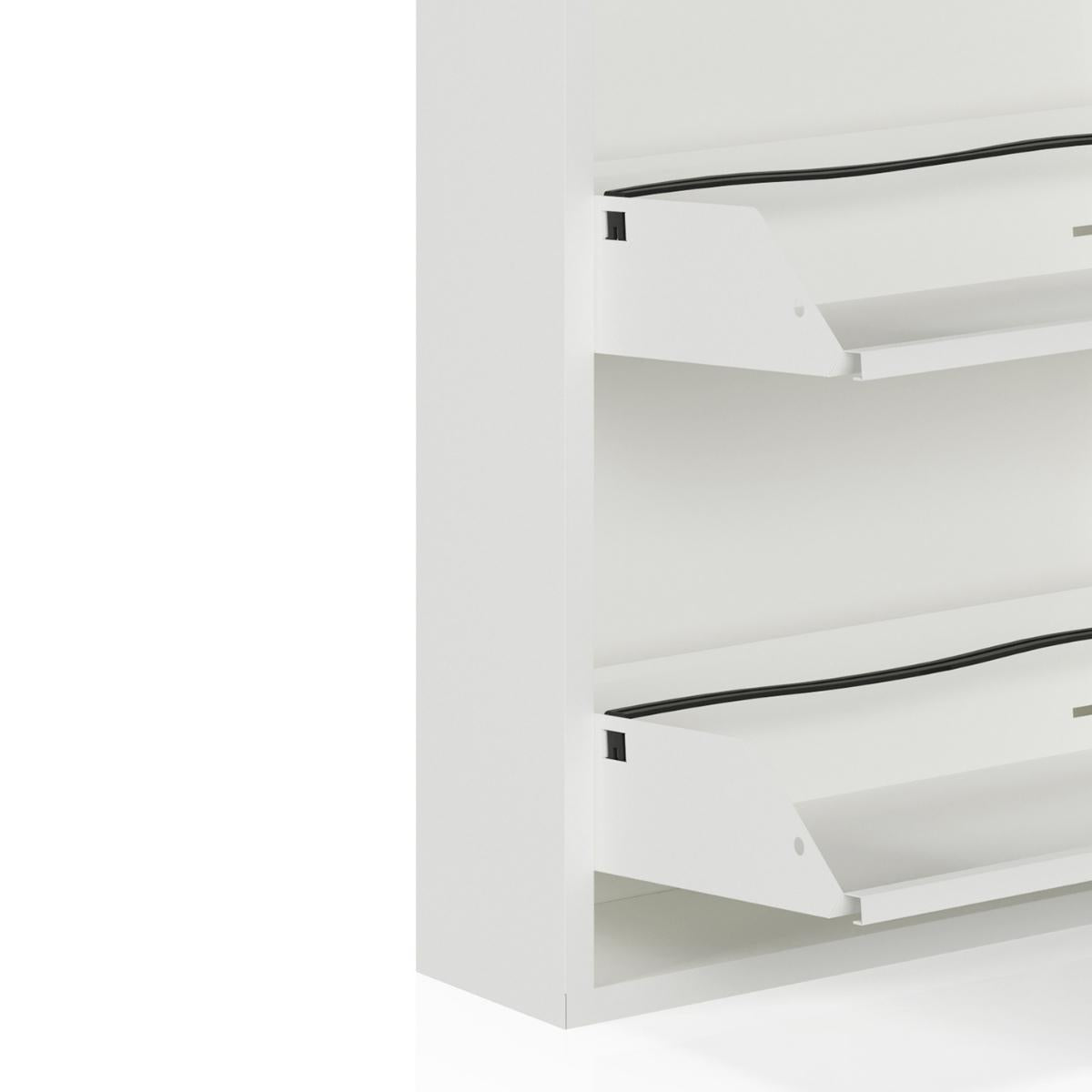 Vakken van Bodi schoenenkast Wit