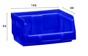 Stapelbak 0,5L (set van 50 stuks) Blauw