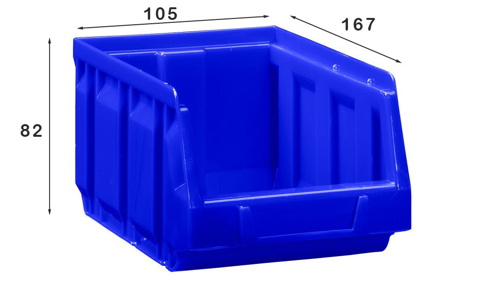 Stapelbak 1,3L (set van 48 stuks) Blauw