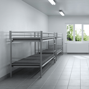 Stapelbed in gedeelderuimte