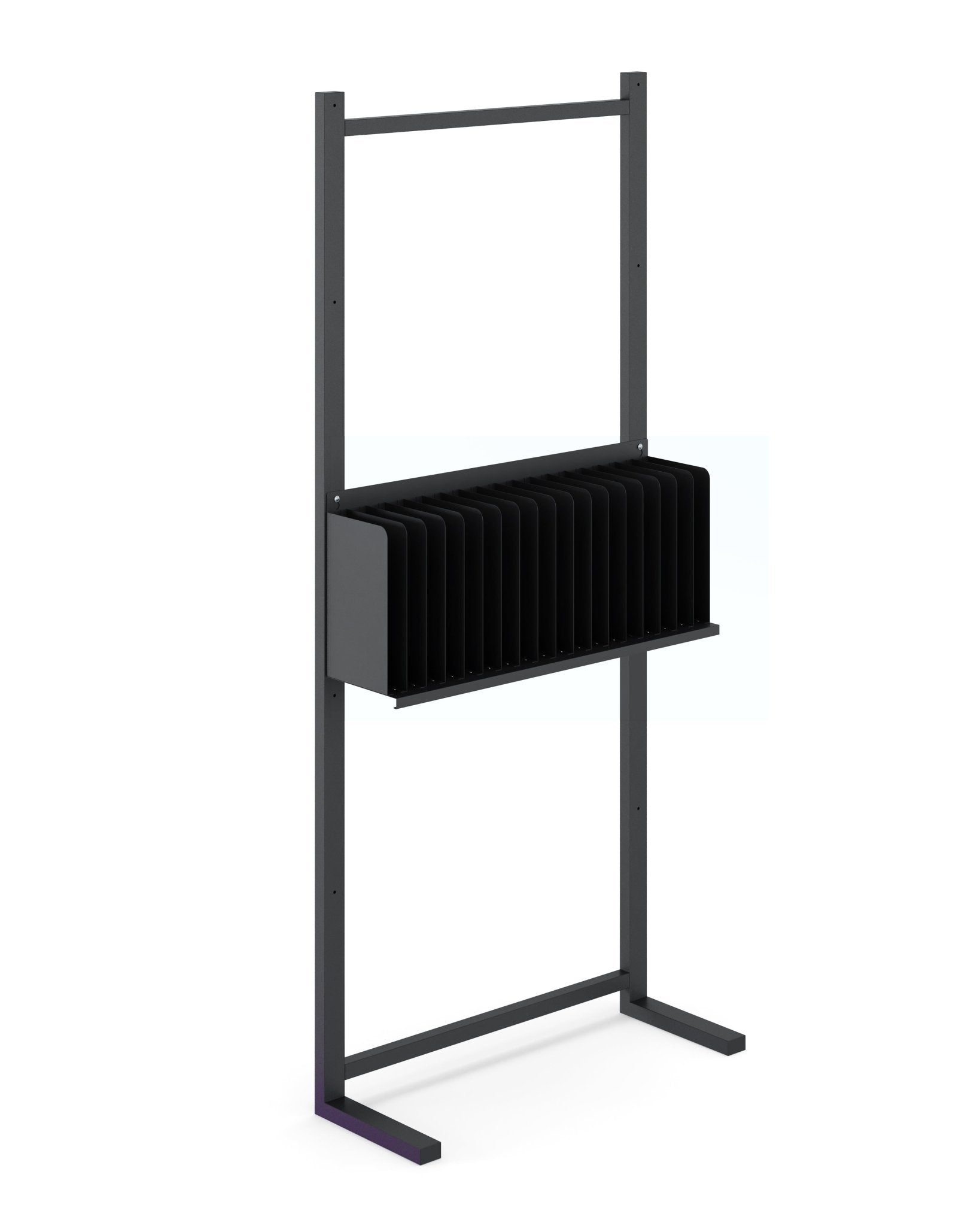Stellage ophangrek in RAL9005/Hamerslag