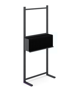 Stellage ophangrek in RAL9005/Hamerslag
