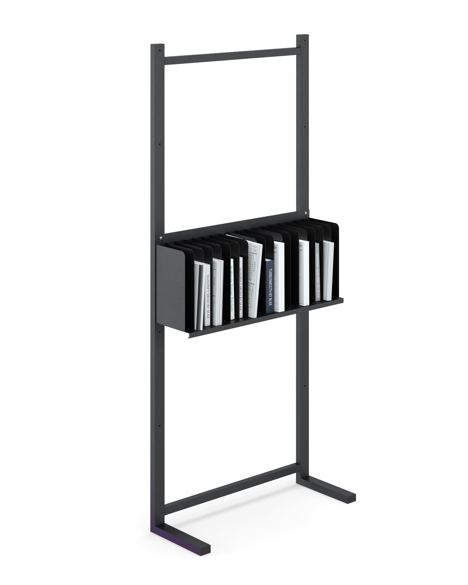 Stellage ophangrek in RAL9005/hamerslag