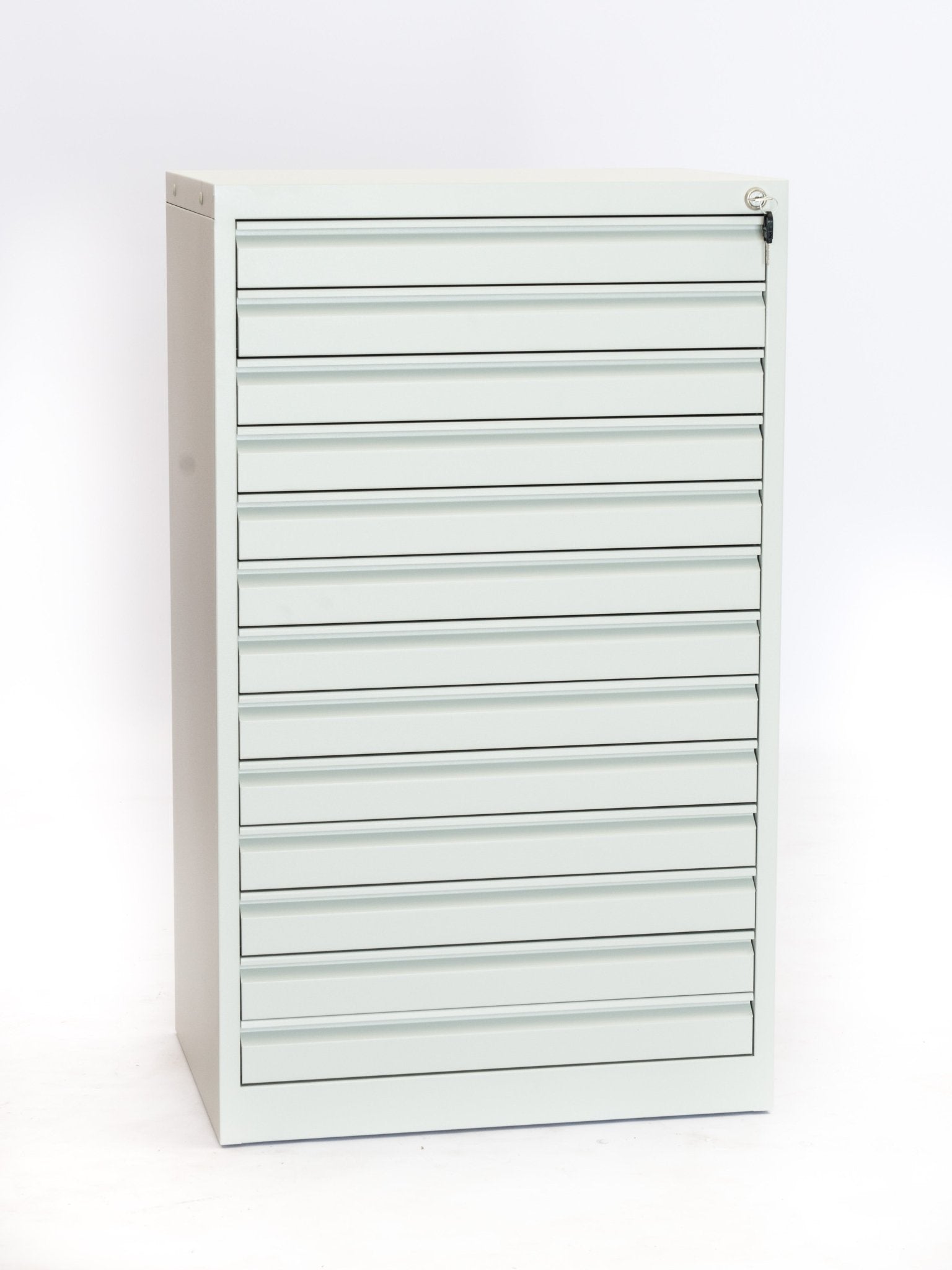 Tekening ladekast wit 9010