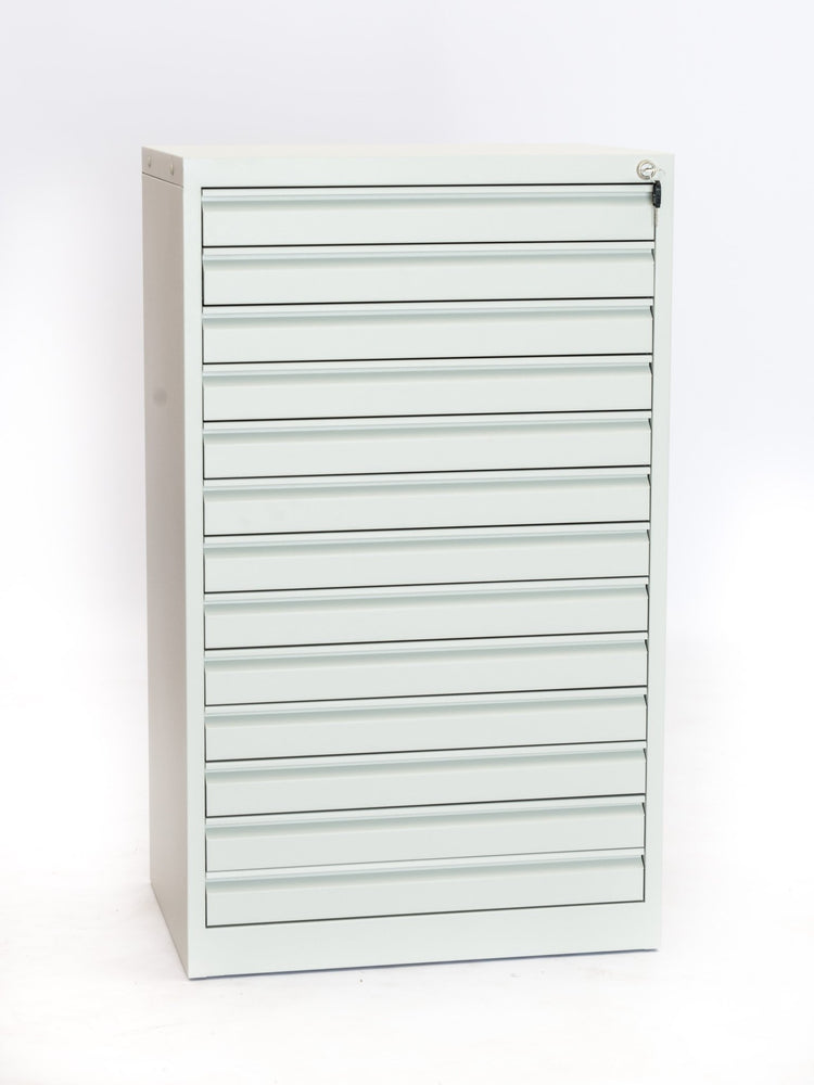 Tekening ladekast wit 9010