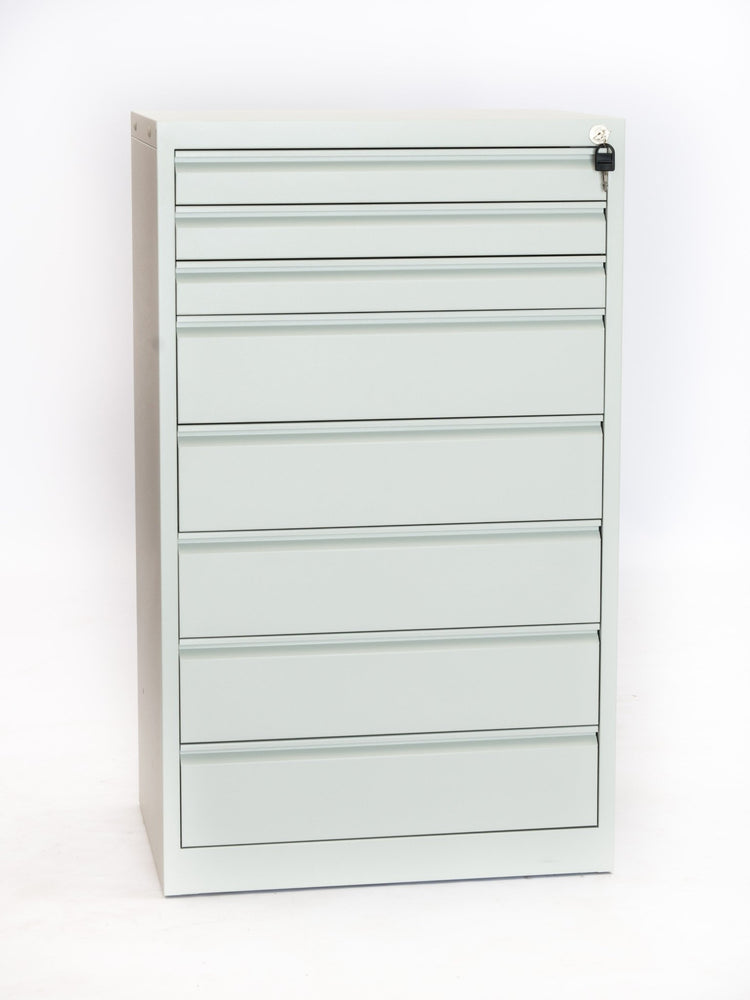 Tekening ladekast 8 laden (met topblad) 9010