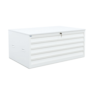 Ladekast met topblad in RAL9010 voor archief