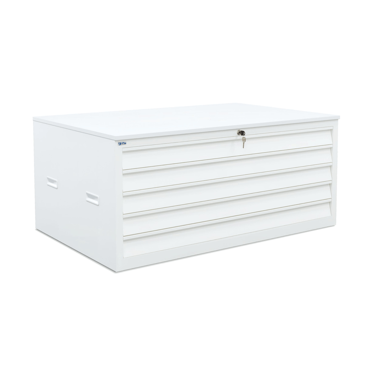 Ladekast met topblad in RAL9010 voor archief