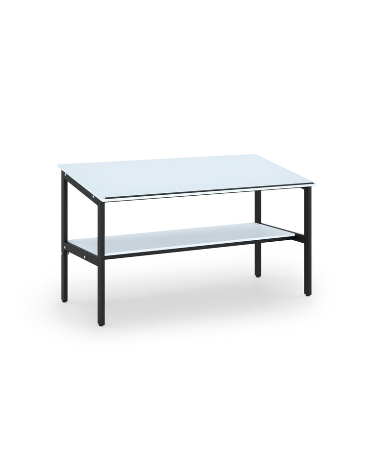 Bouwmeubilair tekentafel INPM 180×90 cm in RAL 7035 hamerslag 