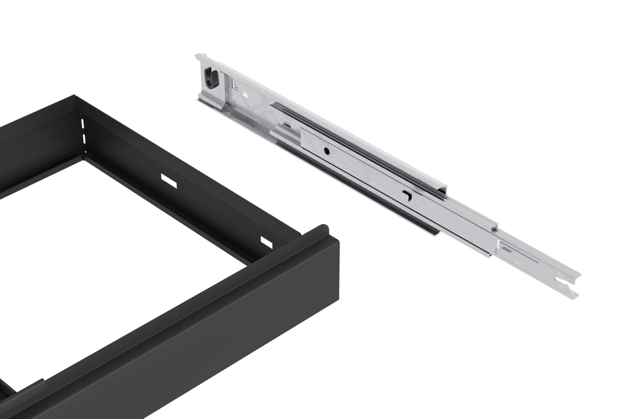 Geleiders van uittrekbaar hangmappenframe