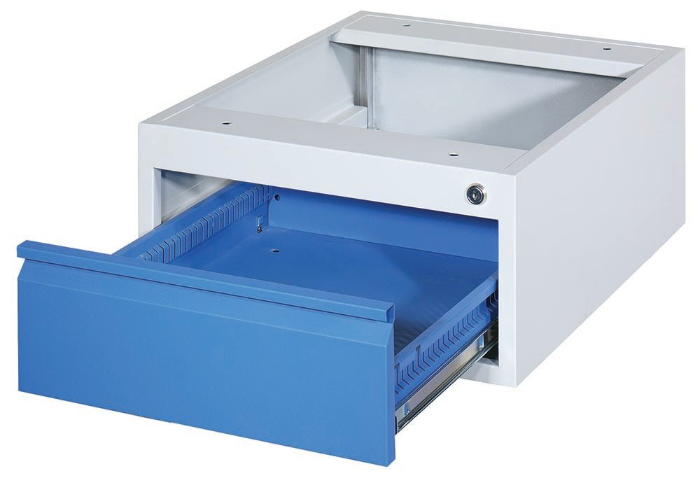 Werkbank onderbouwblok met blauwe lade