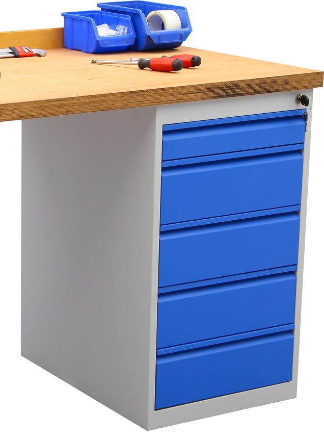 Werkbank onderbouwblok met 5 lades