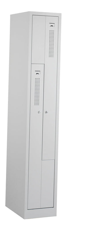 Z-garderobekast CHL 180-1.2 lichtgrijs met cilinderslot