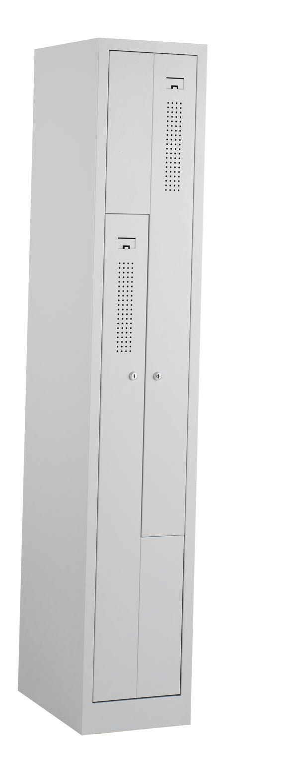 Z-garderobekast CHL 180-1.2 lichtgrijs met cilinderslot