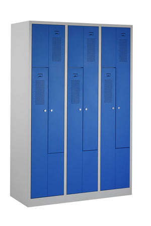 Z-garderobekast THL 180-3.6 met cilinderslot in RAL7035/5015