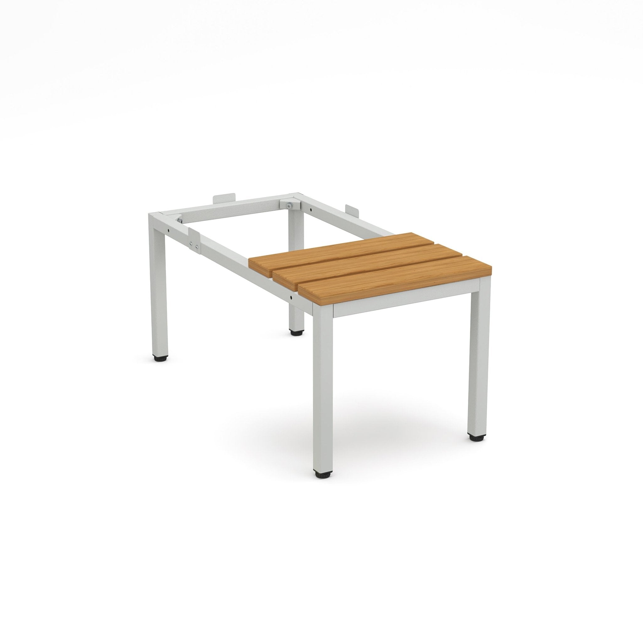 Zitbank 40 cm grijs/beuken